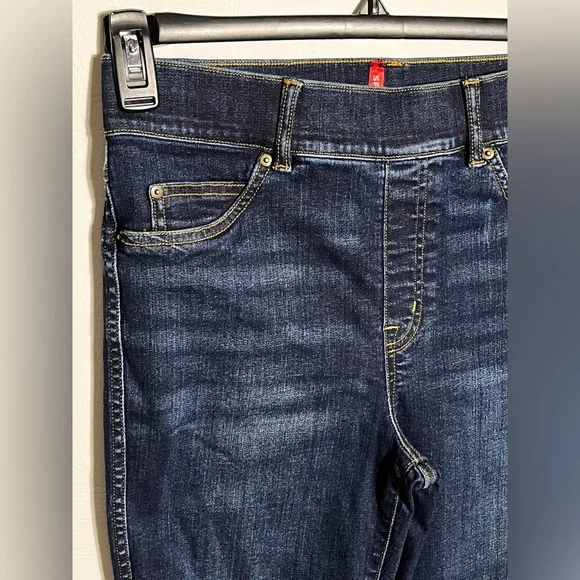 Spanx Ankle Skinny Jeans Midnight Shade Denim Pull-on 20342R sz Medium - Picture 5 of 12